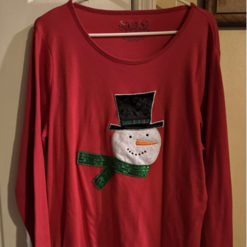 Womens Christmas Pullover Shirt